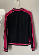 Load image into Gallery viewer, Forenza Womens Black And Pink Long Sleeve Full-Zip Track Jacket Size Medium
