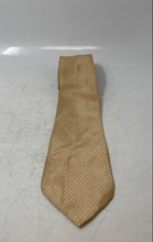 Load image into Gallery viewer, Pronto Uomo Mens Gold-Tone Printed Silk Keeper Loop Pointed Tie One Size
