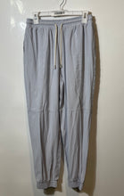 Load image into Gallery viewer, Zara Womens Light Blue Elastic Waist Tapered Leg Drawstring Jogger Pants Size M
