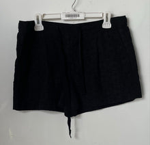 Load image into Gallery viewer, Ann Taylor Loft Womens Black Flat Front Pockets Regular Fit Chino Shorts Size 12
