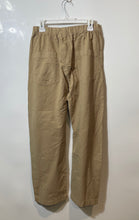 Load image into Gallery viewer, Zara Womens Brown Flat Front Elastic Waist Straight Leg Trouser Pants Size Small
