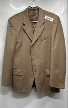 Load image into Gallery viewer, Stafford Mens Brown Wool Long Sleeve Collared Three-Button Blazer Size 40R
