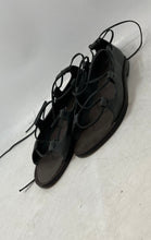 Load image into Gallery viewer, Joie Womens Black Leather Open Toe Flat Gladiator Sandals Size EUR 36.5
