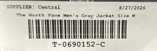 Load image into Gallery viewer, The North Face Mens Gray Long Sleeve Pockets Fleece Full-Zip Jacket Size M
