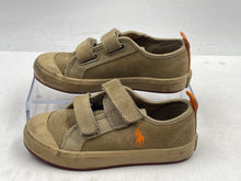 Load image into Gallery viewer, Authentic Polo Ralph Lauren Kids Beige Round Toe Sneaker Shoes Size 10 Stained
