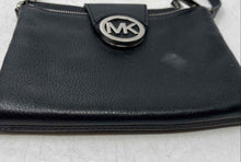 Load image into Gallery viewer, Michael Kors Womens Fulton Black Pebble Leather Adjustable Strap Crossbody Bag
