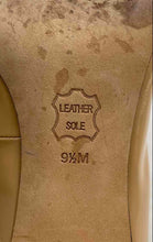Load image into Gallery viewer, Authentic Tory Burch Womens Beige Leather Block Pump Heels Size 9.5 Stained
