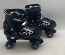 Load image into Gallery viewer, Power Superb Unisex Black Ratchet Buckle Four Wheels Roller Skates Size 39-42
