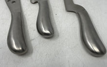 Load image into Gallery viewer, Stainless Steel Constricted Cheese Knives With Brushed Finish Set Of 3 Pieces
