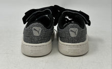 Load image into Gallery viewer, Puma Girls Vikky V2 Ribbon Glitz 370635-01 Gray Round Toe Sneakers Shoes Size 6C
