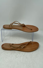 Load image into Gallery viewer, Cornetti Womens Brown Leather Buckle Ankle Strap Flat Thong Sandals EUR 37
