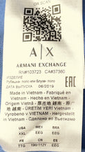 Load image into Gallery viewer, Armani Exchange Mens Blue Short Sleeve Collared Zip Polo Shirt Size XXL
