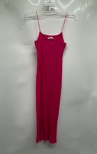 Load image into Gallery viewer, Zara Womens Pink Ribbed Sleeveless Midi Bodycon Dress Size Small
