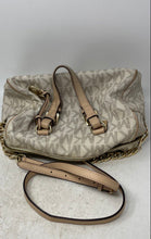 Load image into Gallery viewer, Michael Kors Womens Grayson Beige Signature Crossbody Strap Satchel Bag

