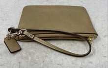 Load image into Gallery viewer, Coach Womens Darcy Gold-Tone Saffiano Leather Inner Divider Wristlet Wallet
