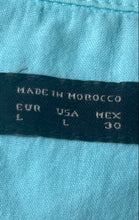 Load image into Gallery viewer, Zara Womens Light Blue Roll Tab Sleeve Collared Tunic Blouse Top Size Large

