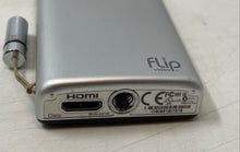 Load image into Gallery viewer, Flip Video MinoHD M2120 Silver Black 2x Digital Zoom Pocket Camcorder Untested
