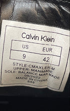 Load image into Gallery viewer, Calvin Klein Mens Black Leather Lace-Up Almond Toe Derby Dress Shoes Size 9
