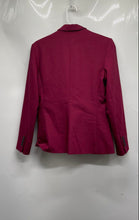 Load image into Gallery viewer, Express Womens Dark Red Long Sleeve Single-Breasted One-Button Blazer Size 10
