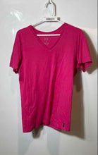 Load image into Gallery viewer, Armani Exchange Womens Pink Short Sleeve V-Neck Pullover T-Shirt Size M

