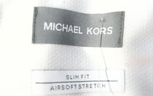 Load image into Gallery viewer, Michael Kors Mens White Long Sleeve Slim Fit Stretch Dress Shirt Size M 15 32/33
