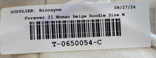 Load image into Gallery viewer, Forever 21 Womens Beige Long Sleeve Cropped Full-Zip Hoodie Size Medium
