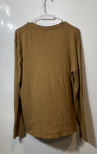Load image into Gallery viewer, Lacoste Mens Brown Long Sleeve Waffle-Knit Thermal Sleepwear Sleep Shirt Size M
