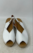 Load image into Gallery viewer, Toni Pons Womens Bernia-P White Leather Wedge Espadrille Sandals Size EUR 39
