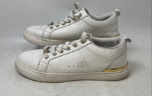 Load image into Gallery viewer, Aldo Womens Dilathielle White Gold Lace-Up Low Top Sneaker Shoes Size 8.5
