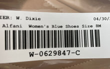 Load image into Gallery viewer, Alfani Womens Neptoon Blue Leather Slip-On Round Toe Ballet Flats Size 8M
