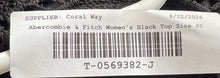 Load image into Gallery viewer, Abercrombie &amp; Fitch Womens Black Floral Lace Halter Neck Cropped Tank Top Sz XS
