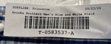 Load image into Gallery viewer, Brooks Brothers Mens Blue And White Plaid Non-Iron Button-Up Shirt Size Small
