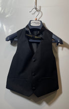 Load image into Gallery viewer, Joseph Dann Boys Gold &amp; Black Two-Piece Blazer &amp; Vest Set Size 5
