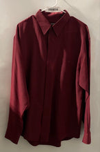 Load image into Gallery viewer, Giorgio Cellini Mens Red Collared Long Sleeve Button-Up Shirt Size Large

