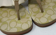Load image into Gallery viewer, Coach Womens Multicolor Signature Print Slip-On Flip-Flop Sandals Size 6B
