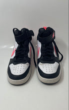 Load image into Gallery viewer, Nike Girls Court Borough Mid 2 CD7782-005 Black Pink White Sneaker Shoes Size 6Y
