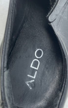 Load image into Gallery viewer, Aldo Mens Black Leather Slip-On Square Toe Loafer Shoes Size EUR 43
