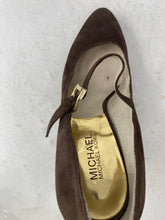 Load image into Gallery viewer, Michael Kors Womens Brown Almond Toe Stiletto Mary Jane Heels Size 9.5M
