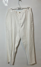 Load image into Gallery viewer, Dockers Womens White Flat Front Straight Leg Pockets Casual Chino Pants Size 16
