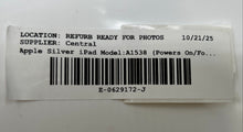 Load image into Gallery viewer, Apple iPad Mini 4 Silver iOS Tablet Model A1538 Powers On For Parts
