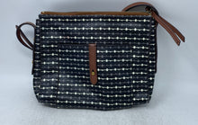 Load image into Gallery viewer, Fossil Womens Fiona Black Brown And White Leather Adjustable Strap Crossbody Bag
