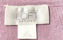 Load image into Gallery viewer, Ann Taylor Loft Womens Pink Knitted Button Front Cardigan Sweater Size SP
