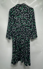 Load image into Gallery viewer, Emma &amp; Michele Womens Black Green Floral Print Collared Shirt Dress Size XL
