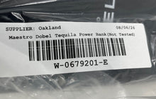 Load image into Gallery viewer, Maestro Dobel Tequila Black 12000mAh Dual USB Portable Power Bank Not Tested
