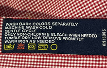Load image into Gallery viewer, Nautica Mens Red Gingham Print Cotton Collared Long Sleeve Dress Shirt Size 17.5

