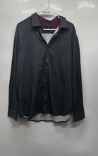 Load image into Gallery viewer, Tahari Mens Black White Printed Slim Fit Long Sleeve Button-Up Shirt Size XL
