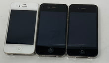 Load image into Gallery viewer, Lot Of 3 Pcs Apple iPhone White Black Mixed Smartphones Not Tested For Parts
