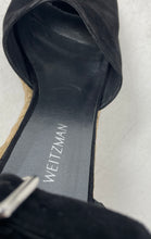 Load image into Gallery viewer, Stuart Weitzman Womens Soho Beige Black Suede Espadrille Sandals Size 10.5M

