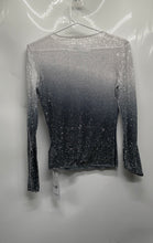 Load image into Gallery viewer, Akira Womens Night Sky Multicolor Ombre Print Mesh Rhinestone Blouse Top Size S
