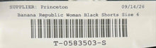 Load image into Gallery viewer, Banana Republic Womens Black Flat Front Pockets Stretch Chino Shorts Size 6
